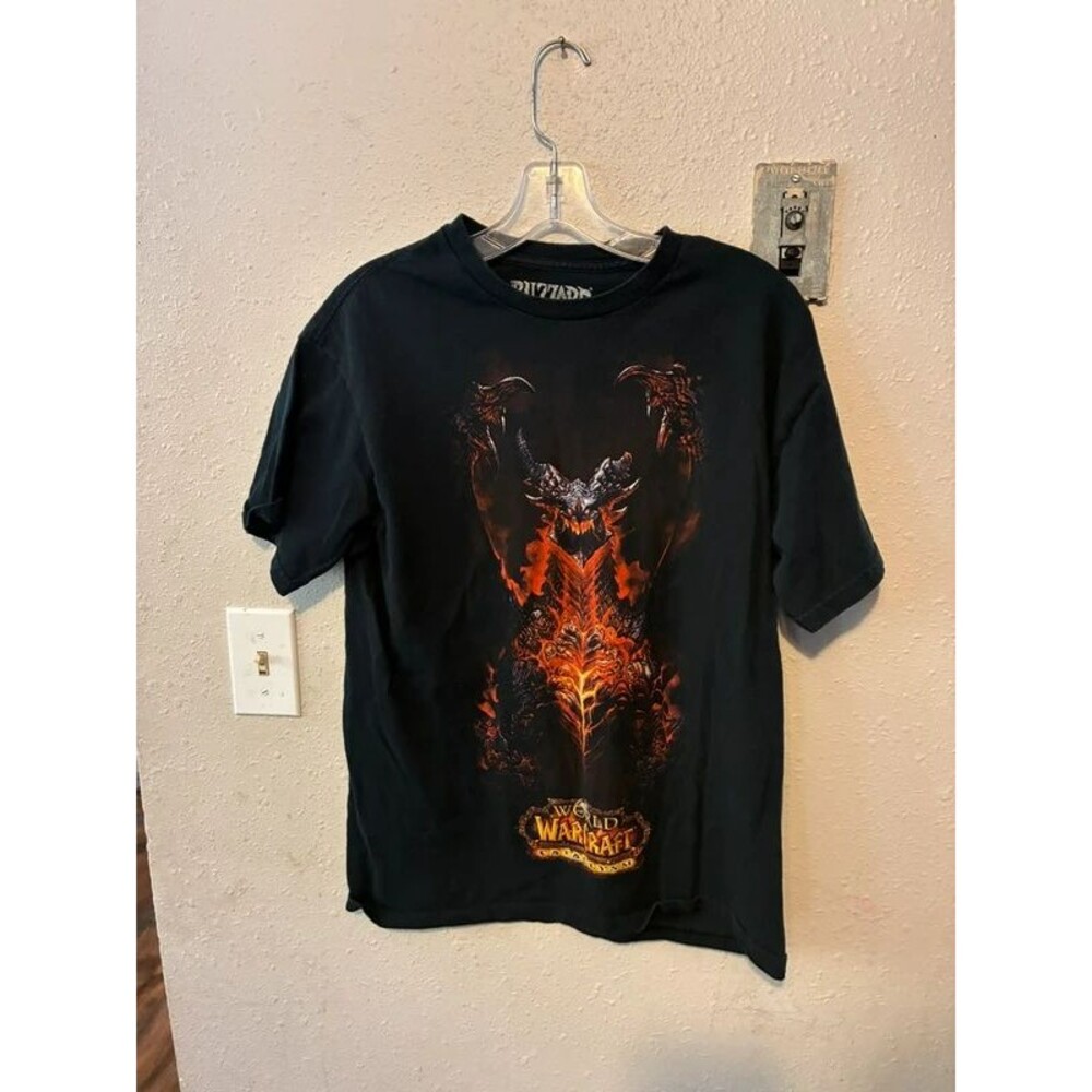 Blizzard World of Warcraft Cataclysm Deathwing Black Graphic T-Shirt Men’s M